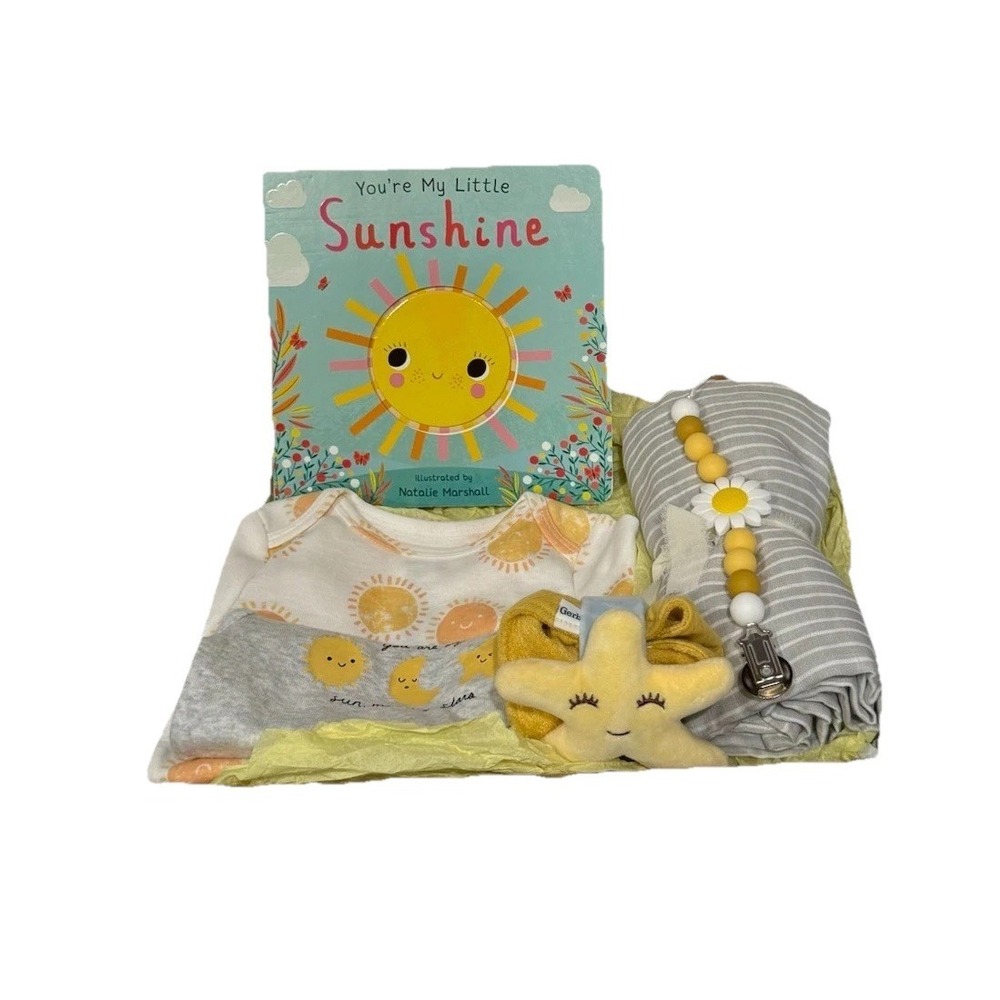 Unisex Baby Shower‎ Gift Box, You Are My Sunshine Newborn Present, Gender Reveal